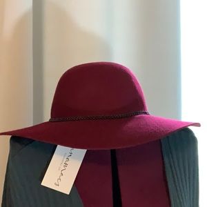 Boho Burgundy Floppy Hat
